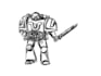 draw a warhammer 40k character without colours
