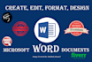 create, edit, format, design, grammar check, convert microsoft word documents