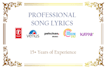 write professional hindi or english song lyrics under a deadline