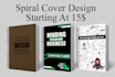 design notebook journal cover and interior pages