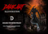 hand draw detailed dark art and adult themed illustration