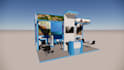 design and render 3d exhibition stalls,booth,stand,kiosk