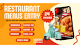restaurant menu data entry for or from grubhub, ubereats and doordash