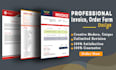 design invoice,order form, letterhead, and worksheet