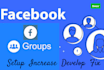 setup, increase, fix and develop your facebook group