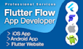 be flutterflow mobile app developer, convert website to mobile app, flutter flow