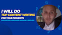 do SEO content writing for your projects