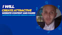 create or update your website content in english or german