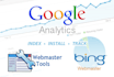 setup Google, Bing Webmaster tools and sitemap