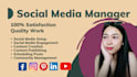 be your social media marketing manager and content designer