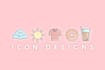 design flat custom icons