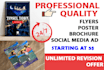 do creative flyer, poster, brochure, leaflet design