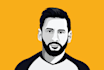 create minimalist  amazing vector portrait of you