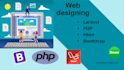 design web app with laravel, html and js