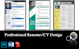 design professional resume, CV, curriculum vitae