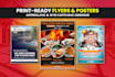 design professional flyers and posters for any business