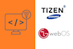 develop samsung tizen or lg webos TV web app
