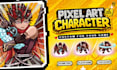 design pixel art character sprite sheet and animation for your game