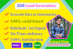 do b2b lead generation with verified email list building