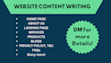 write ai SEO optimized website content