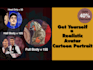 create your realistic avatar cartoon portrait from photo