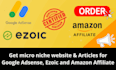 build niche or micro niche website for adsense, affiliate or ezoic