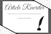 provide reword and rewrite content services