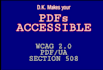 make your PDF accessible wcag, section 508 compliant