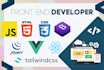 be your front end web developer, html css bootstrap