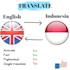 translate from english to indonesia vice versa