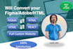 convert front end static website to react web app