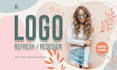 do logo redesign, refresh, edit, or modify