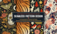 design seamless patterns for textile, fabric, clothing and monogram patterns
