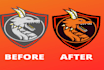 update, recreate, redesign, modify, and vectorize logo