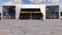 design shoe store with sketchup
