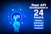 develop a restful API with nodejs or python