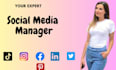 be your social media marketing manager and content creator