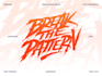 design splashing brush for an awesome logo
