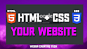 do a website using html and css
