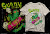 create t shirt design vintage punk, classic rock, dark art