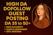 high da guest post backlinks dofollow contextual offpage SEO