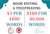 do book editing and formatting
