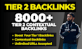 create 8000 tier 2 dofollow and contextual backlinks