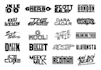 design creative dj,music,text and band logo