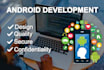 develop android apps using java or kotlin
