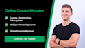 build an online course membership elearning website