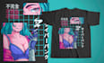 create unique anime illustration for your merch or brand