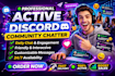 be an active discord community chatter and engager