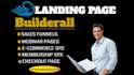 set up funnels and website with builderall, unbounce, kajabi
