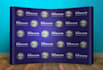 design custom red carpet backdrop, step and repeat from logo